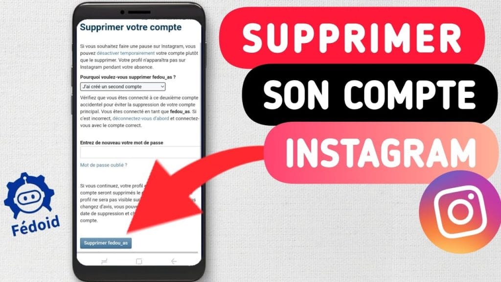 Comment supprimer un compte Instagram