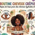 Routine cheveux crépus Les étapes de base pour des cheveux hydratés et forts